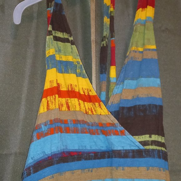 Bright Striped Halter Top - Picture 2 of 4